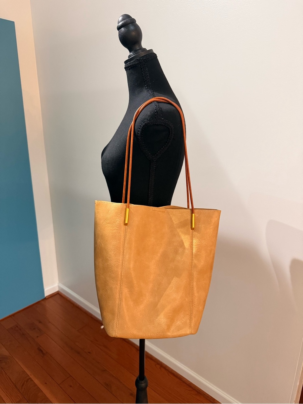 Antik Kraft Tan Vegan Leather Tote